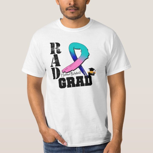 T-shirt Thyroïde Cancer Radiothérapie RAD Grad (Devant)