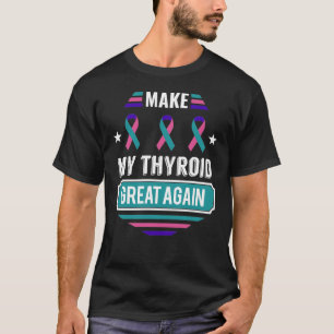T-shirt Thyroïde Tumeur Survivant Cancer Sensibilisation 