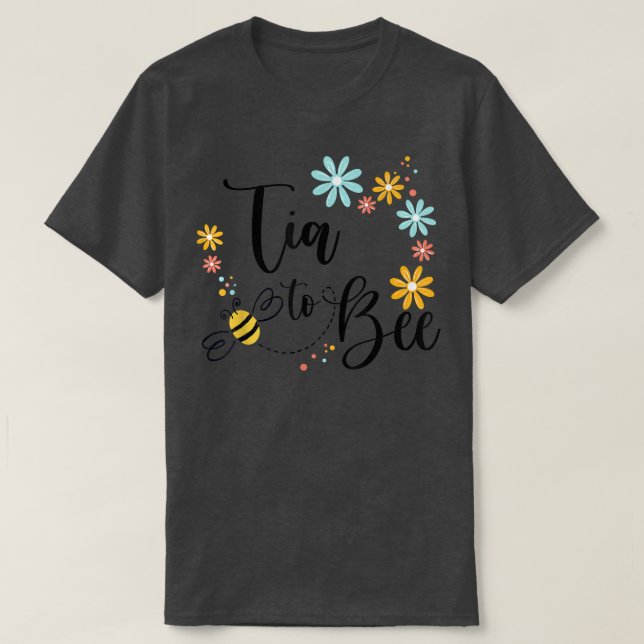 T-shirt Tia To Bee, Mignonne Faire-part De Grossesse Pour  (Design devant)