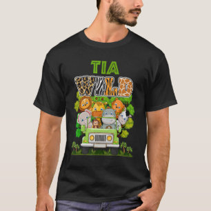 T-shirt Tia Wild Zoo Thème Anniversaire Camion Safari Jung
