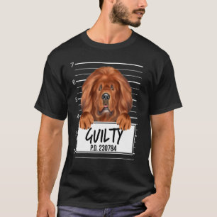 T-shirt Tibétain Mastiff Mugshot Chien coupable