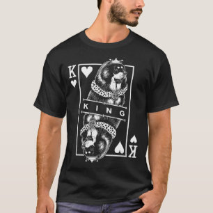 T-shirt Tibétain Mastiff Roi Des Cœurs Chien Pop