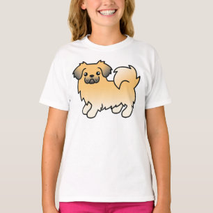 T-shirt Tibétain Spaniel Fawn Sable Chien de Dessin Animé