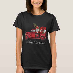 T-shirt Tibétain Terrier équitation Camion Rouge Joyeux No