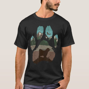 T-shirt Tibétain Terrier Paw Maman Papa Chien Femmes
