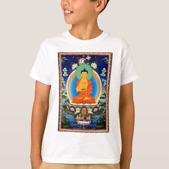 T-shirt Tibétain Thangka Prabhutaratna Bouddha (Devant)