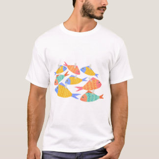 T-shirt Tichert pour hommes fich couleurs