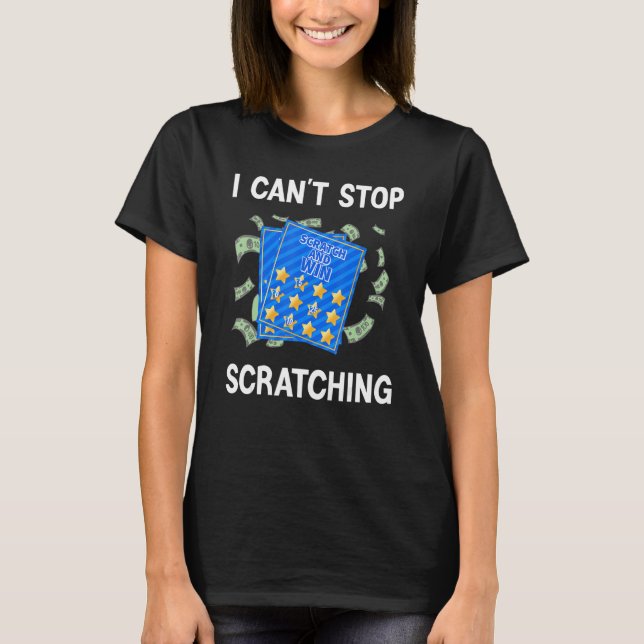 T-shirt Ticket De Loterie Pour Un De La Loterie Hommes Fem (Devant)