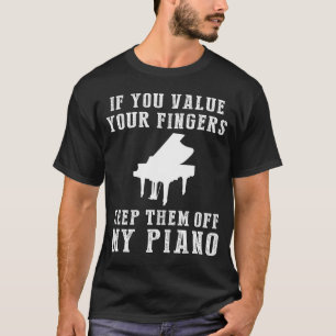 T-shirt Tickle Ivories - Gardez mon piano Drôle Tee &