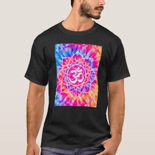 T-shirt Tie Die Ohm Yoga Hindouisme Bouddhisme Yoga Orient