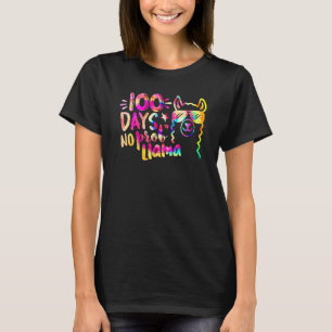 T-shirt Tie Dye 100 Jours d'École No Prob Lama Enseignant