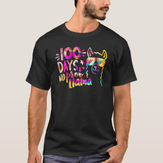 T-shirt Tie Dye 100 Jours d'École Pas de Problème Lama Ens