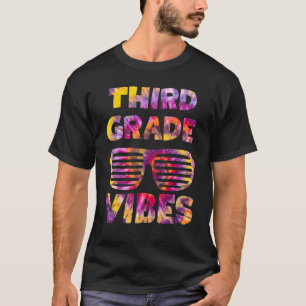 T-shirt Tie Dye 3e grade Vibes Enseignant Premier jour de