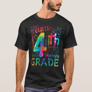 T-shirt Tie Dye 4e Classe Enseignants Garçons Et Équipe Qu