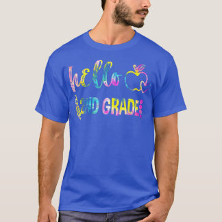 T-shirt Tie Dye Bonjour 2e année Équipe 2e année Retour à