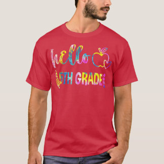 T-shirt Tie Dye Bonjour 5e année de l'équipe 5e année Reto