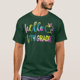 T-shirt Tie Dye Bonjour 7e année Équipe 7e année Retour à 