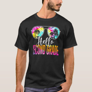 T-shirt Tie Dye Bonjour Enseignant De Deuxième Année Premi