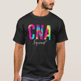 T-shirt Tie Dye Cna Squad Pour Le Travail Titre Du Travail