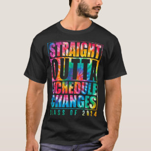 T-shirt Tie Dye Droite Extérieur Horaire Changements Class