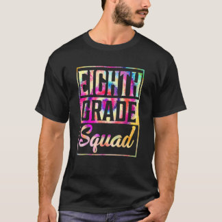 T-shirt Tie Dye Enseignant d'équipe de 8e année Premier jo