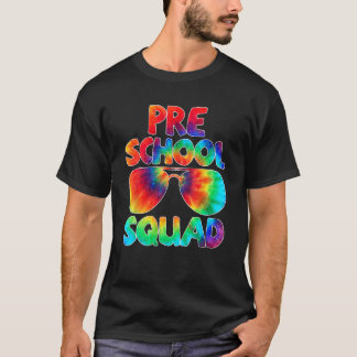 T-shirt Tie Dye Équipe Préscolaire Premier Jour De L'École