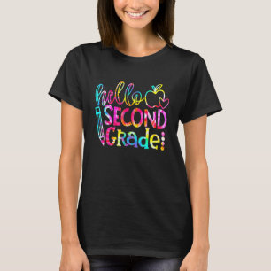 T-shirt Tie Dye Hello 2e année Équipe 2e année Retour à