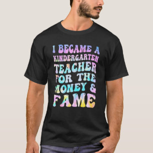 T-shirt Tie Dye Je Suis Devenue Enseignante De Maternelle