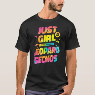 T-shirt Tie Dye Juste Une Fille Qui Aime Leopard Geckos Re