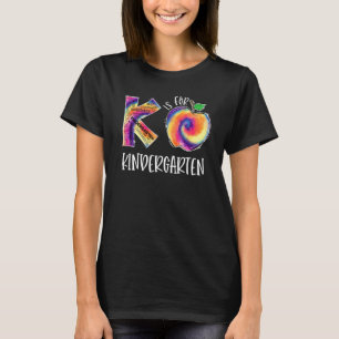 T-shirt Tie Dye K Est Pour L'Enseignant Étudiant De La Mat