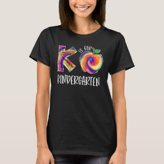 T-shirt Tie Dye K Est Pour L'Enseignant Étudiant De La Mat