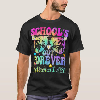 T-shirt Tie Dye Les Écoles Sont Finies Pour Toujours Retra