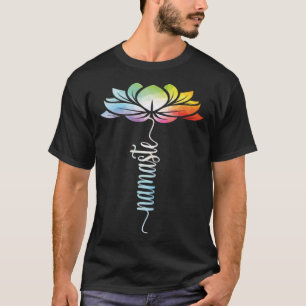 T-shirt Tie Dye Lotus Fleur Yoga Zen Méditation Namaste
