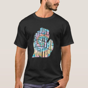 T-shirt Tie Dye Michigan Native Smitten with the Mitten T