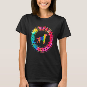 T-shirt Tie Dye Mutt Chien Maman Papa Papa Pet