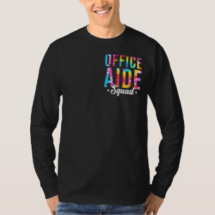 T-shirt Tie Dye Office Aide Squad Pocket Office Administra