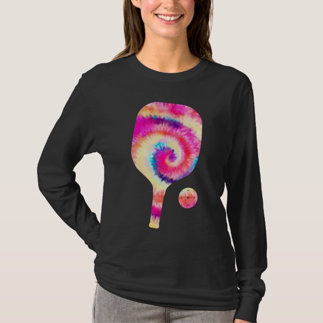 T-shirt Tie Dye Pickle Balle Joueur Sport (Devant)