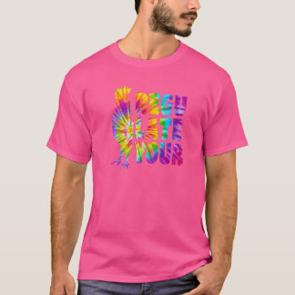 T-shirt Tie Dye Réglementer Votre Rooster Chicken Feminist