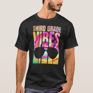 T-shirt Tie Dye Retour À L'École Vibes De 3E Année Premier