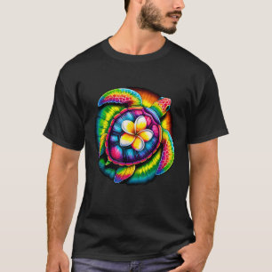 T-shirt Tie Dye Sea Turtle Hawaiian Summer Vacances Hippie