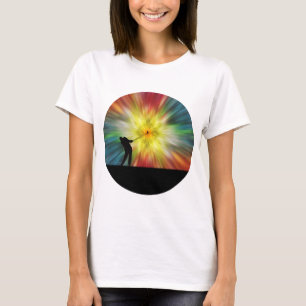 T-shirt Tie Dye Silhouette Golfeur