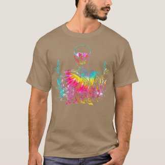 T-shirt Tie Dye Skeleton Livre de lecture drôle Livre Love
