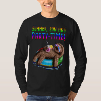 T-shirt Tie Dye Sloth Summer Sun Et Fête Time Vacay Summum