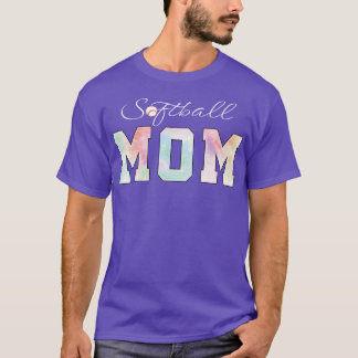 T-shirt Tie Dye Softball Maman Softball Sport
