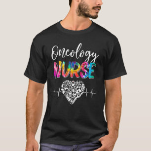 T-shirt Tie Dye Stethoscope Oncologie Infirmière Journée I