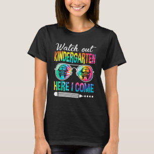 T-shirt Tie Dye Surveillez La Maternelle Ici Je Reviens À