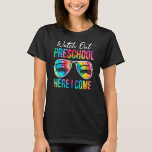 T-shirt Tie Dye Surveillez L'École Préscolaire Ici Je Revi
