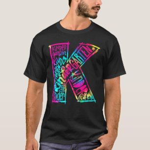 T-shirt Tie Dye Typographie Maternelle Enseignant Retour À