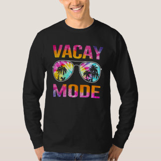 T-shirt Tie Dye Vacay Mode Famille Vacances Summer Sunglas