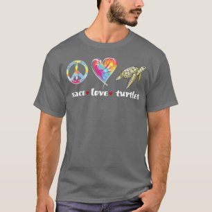 T-shirt Tie teinture peave l'amour tortues